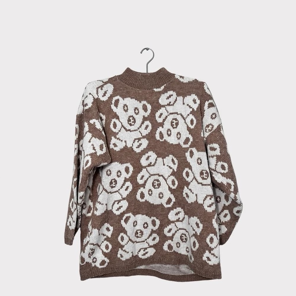 VTG 90’s  Panda Sweater Womens Size M  retro whimsical kawaii